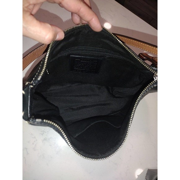Coach Black Leather Shoulder Bag F10890 - Picture 8 of 9